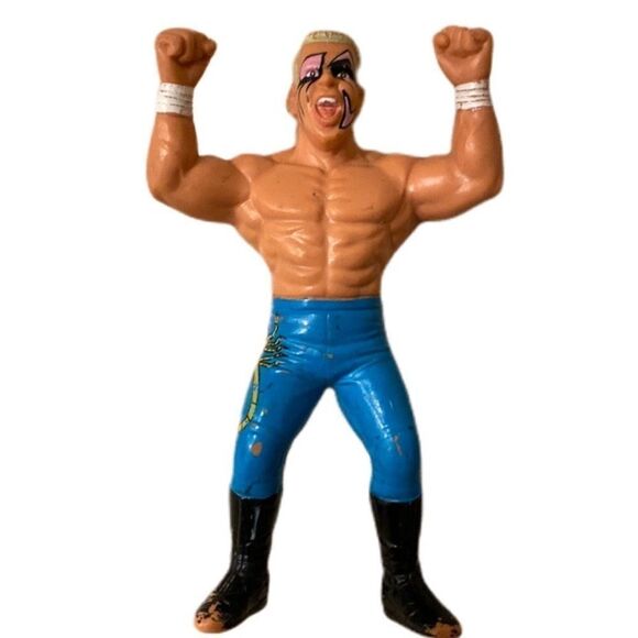 Vintage 1990 WCW wrestling STING Action Figure Galoob collectible 5 “ toy - Picture 8 of 8